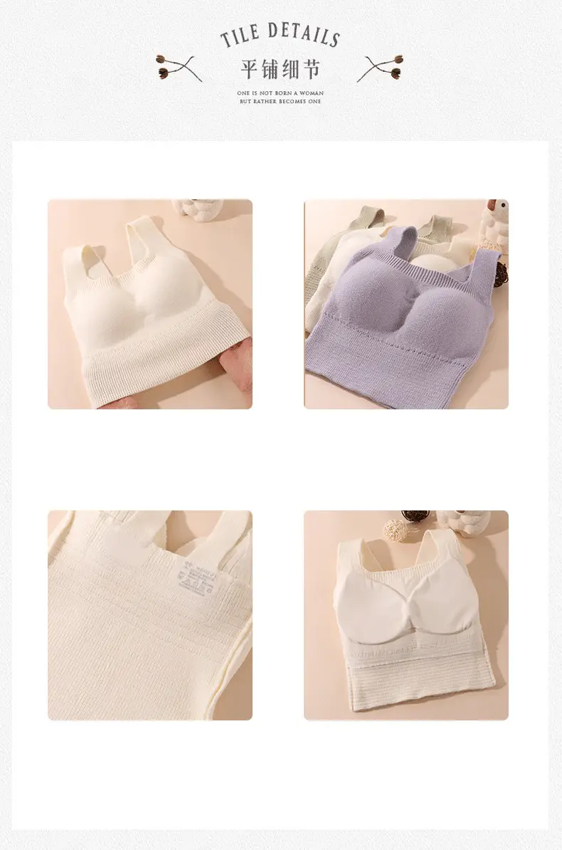 Women's Wool Fleece Thermal Vest with Chest Pad — feature 22
