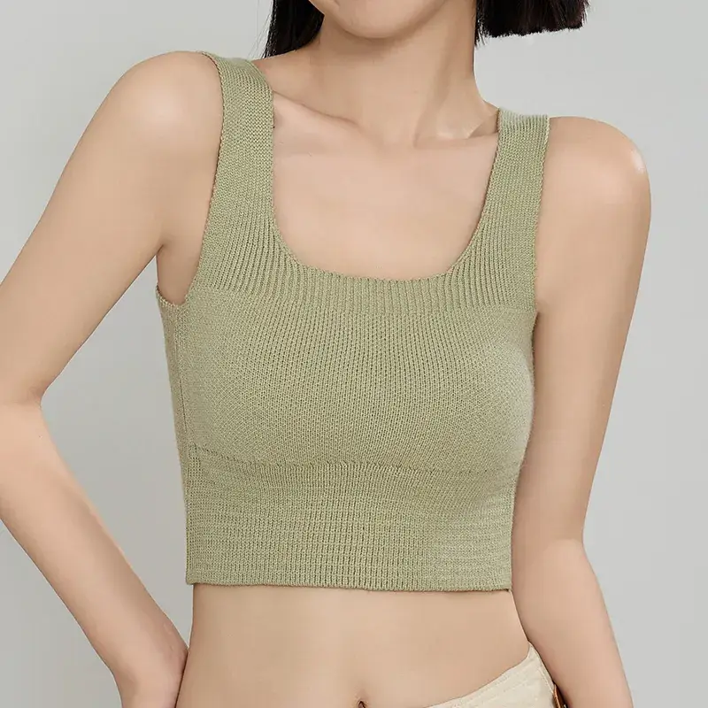 Women's Wool Fleece Thermal Vest with Chest Pad - Image 5