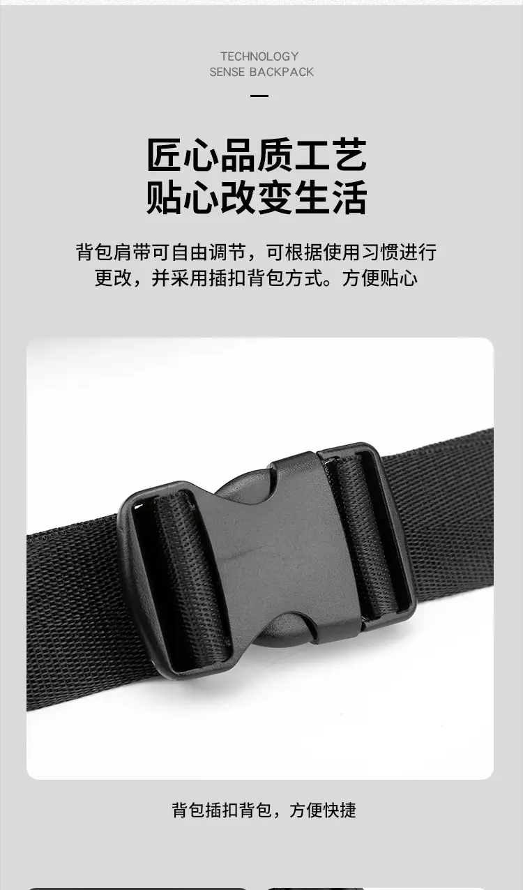 Men's Blue Casual Crossbody Waist Bag — feature 12