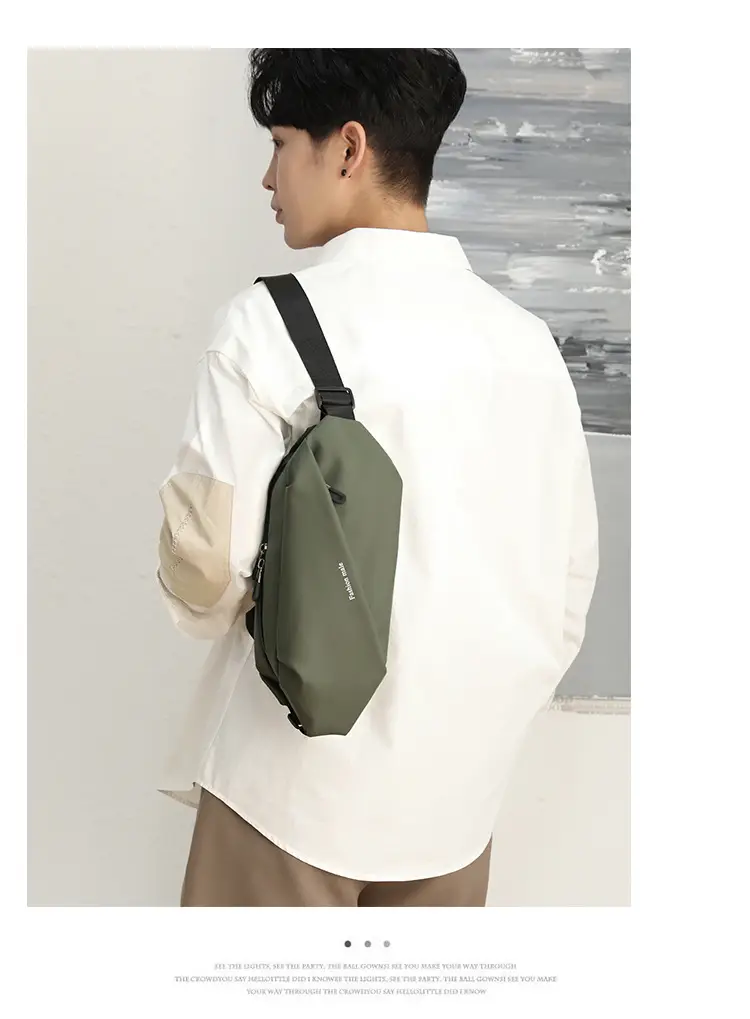 Men's Blue Casual Crossbody Waist Bag — feature 20