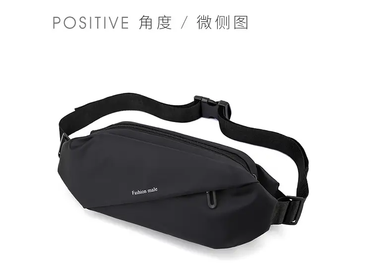 Men's Blue Casual Crossbody Waist Bag — feature 24