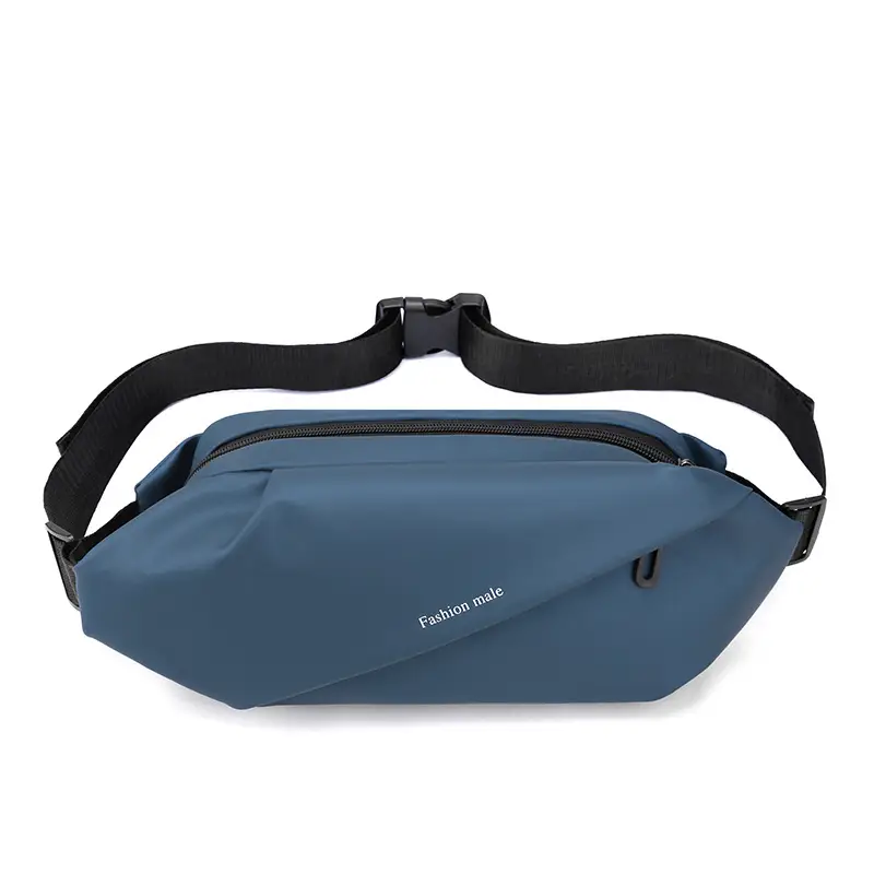 Men's Blue Casual Crossbody Waist Bag