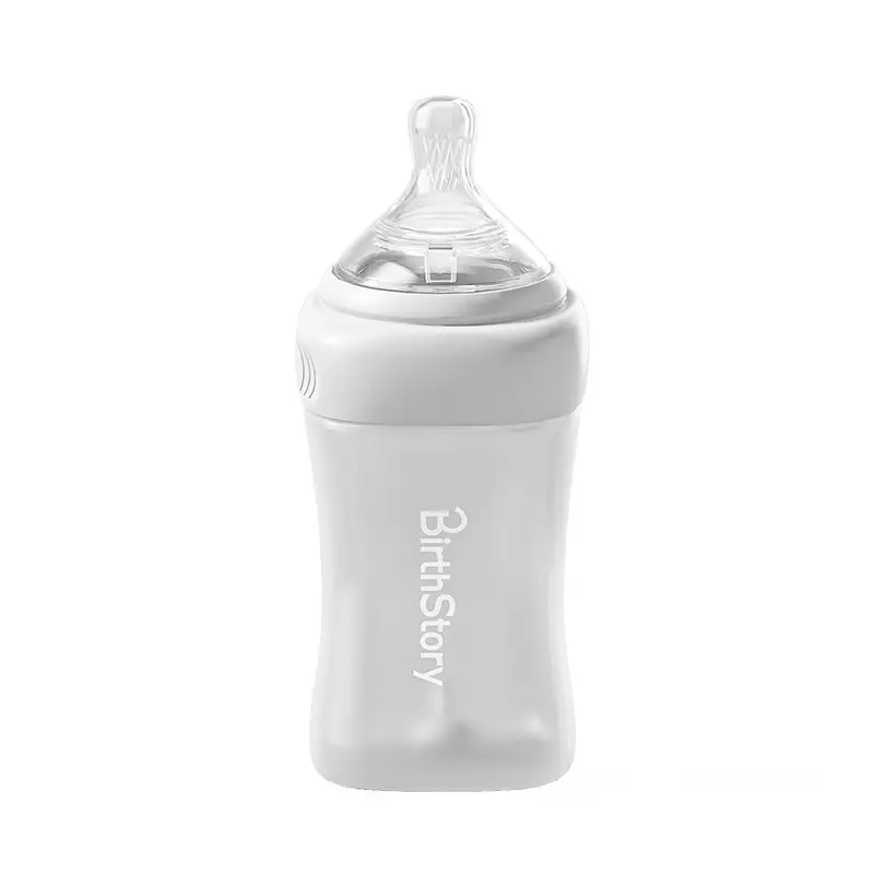 Baby High Borosilicate Glass Bottle Newborn Anti-Colic 0-6 Months Anti-Slip Baby Bottle Wide Diameter 150ml