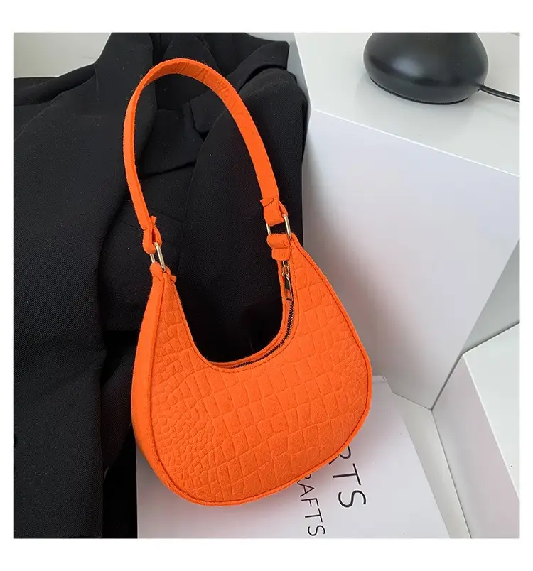 Orange Korean Style Women's Shoulder Bag 2023 - Image 4