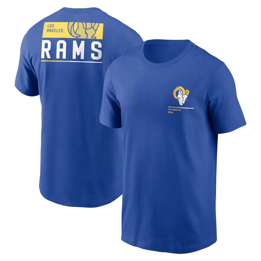 Rams Rugby T-Shirt Blue Men Quick Dry - Image 20