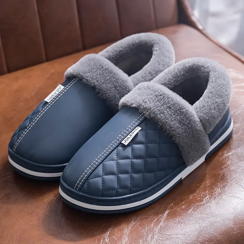Men's Winter Cotton Slipper Red Large 2025 - Image 2