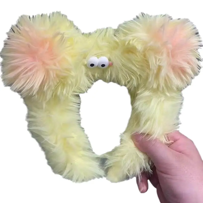 Plush Yellow Heart Hair Clip for Girls - Image 8