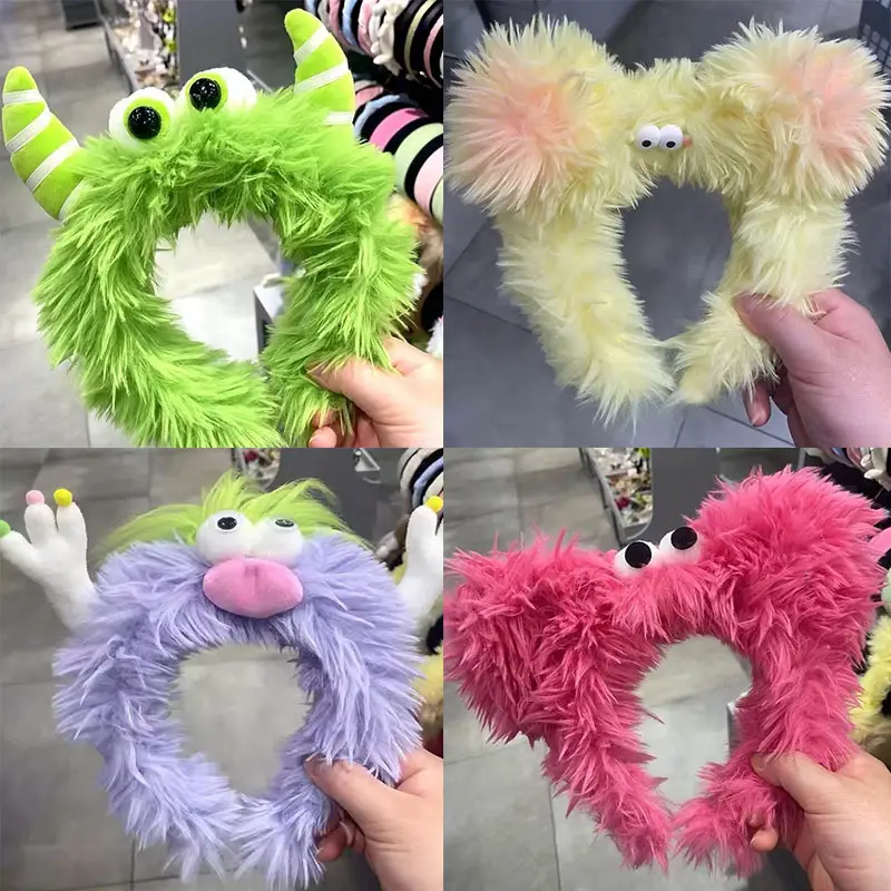 Plush Yellow Heart Hair Clip for Girls — feature 1
