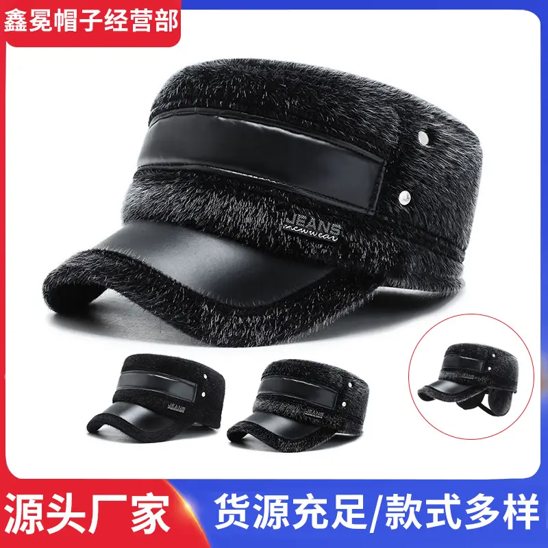 Winter Mink Hat for Men Cold Proof Ear Protection