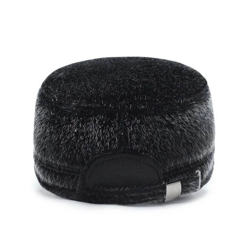 Winter Mink Hat for Men Cold Proof Ear Protection