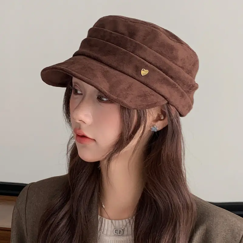 Women Woolen Peaked Hat Autumn Winter British Style - Image 16