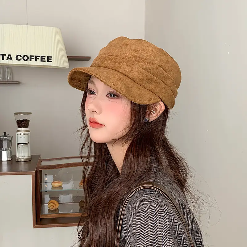 Women Woolen Peaked Hat Autumn Winter British Style - Image 19