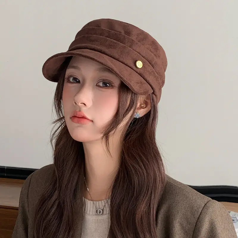 Women Woolen Peaked Hat Autumn Winter British Style - Image 25