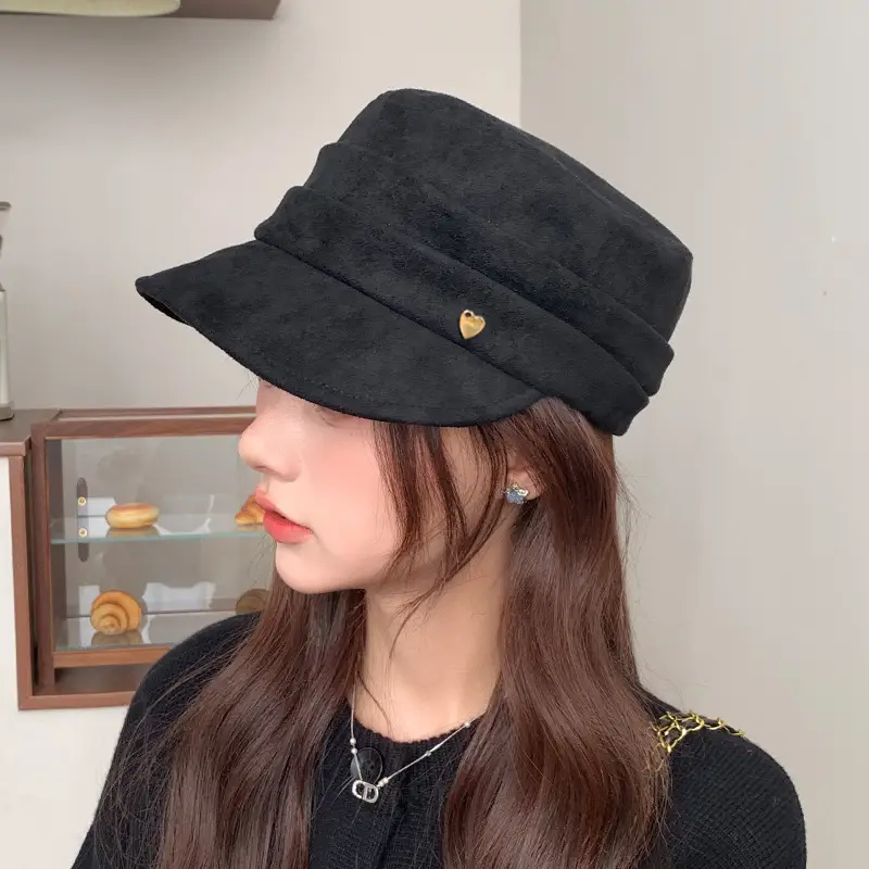 Women Woolen Peaked Hat Autumn Winter British Style - Image 9