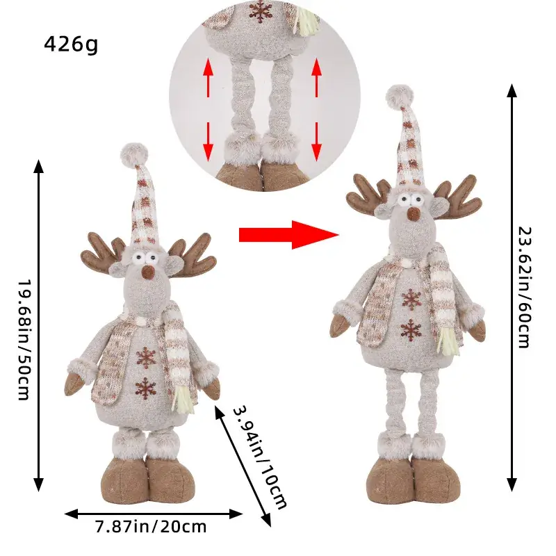 Knitted Christmas Snowmen Doll Set 2023 - Image 3