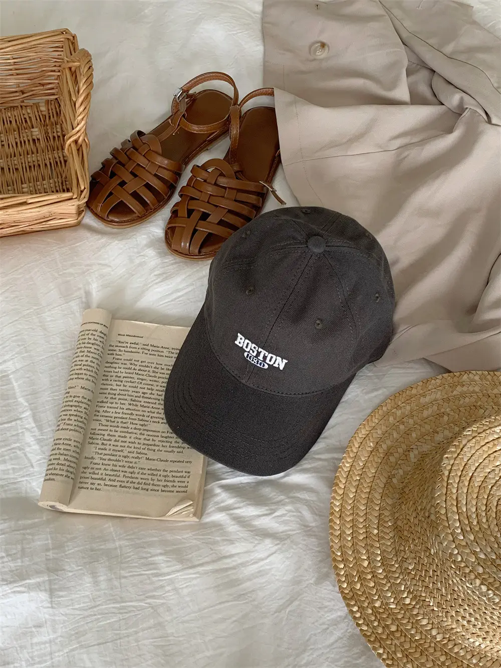 Black Peaked Cap Sun Hat for Men Korean Style - Image 2