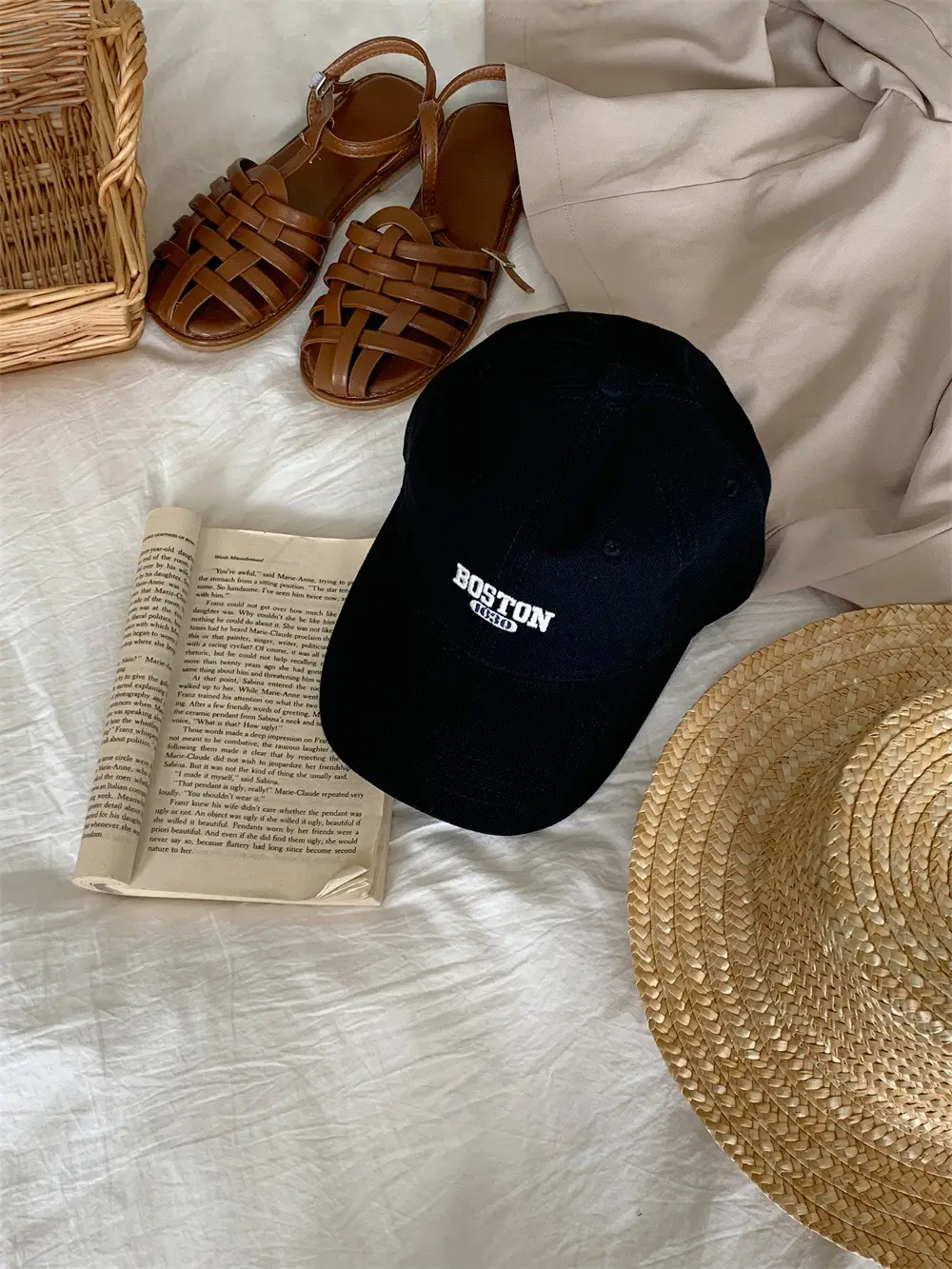 Black Peaked Cap Sun Hat for Men Korean Style - Image 3