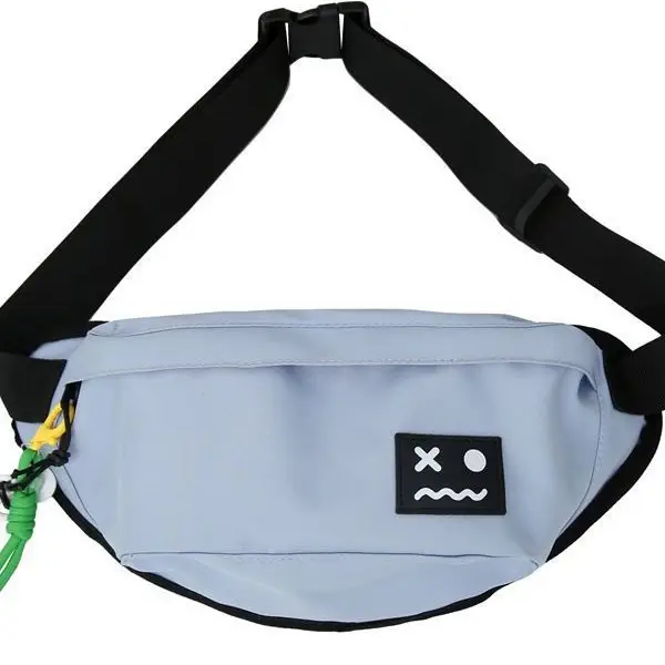 Men's Light Blue Crossbody Bag with Mobile Phone Holder - Image 8