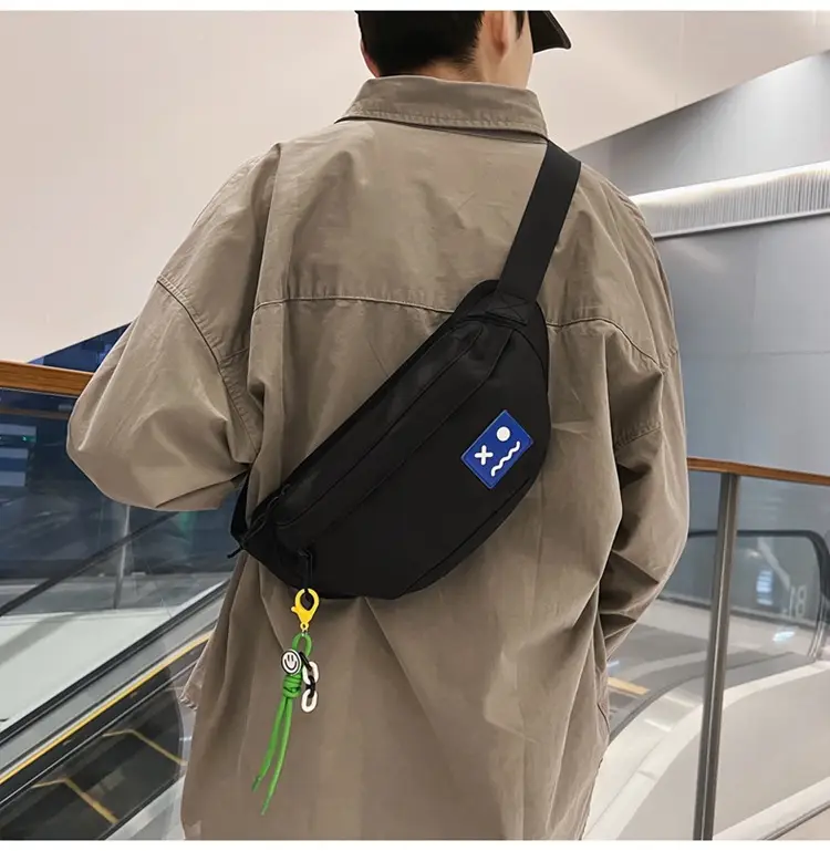 Men's Light Blue Crossbody Bag with Mobile Phone Holder — feature 18