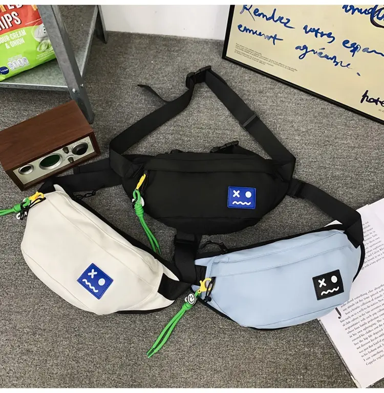 Men's Light Blue Crossbody Bag with Mobile Phone Holder — feature 19
