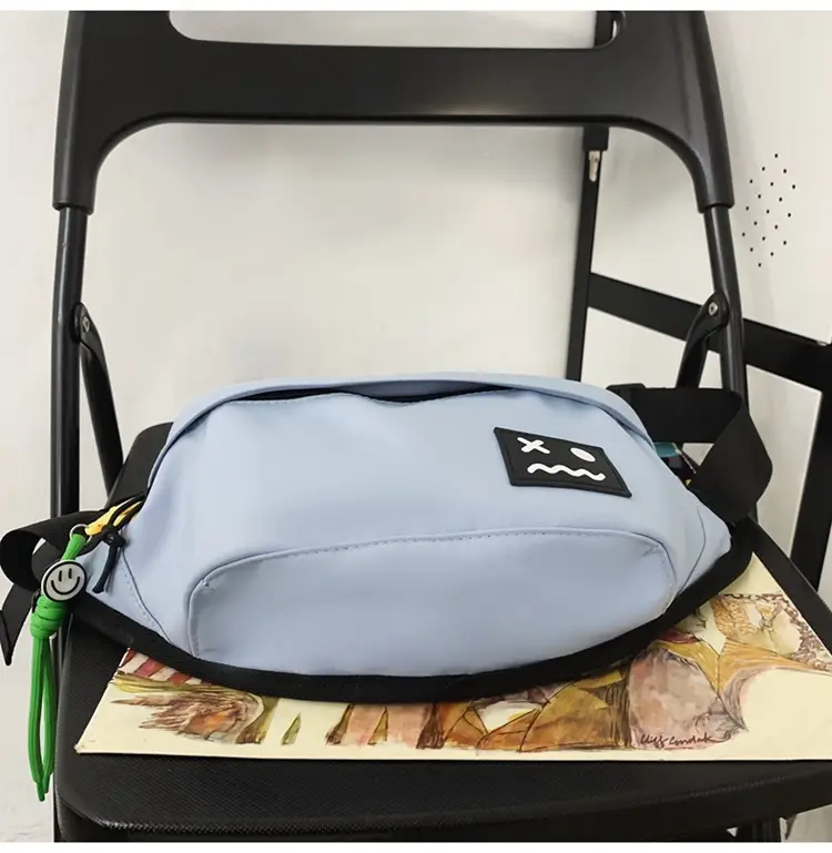 Men's Light Blue Crossbody Bag with Mobile Phone Holder — feature 25
