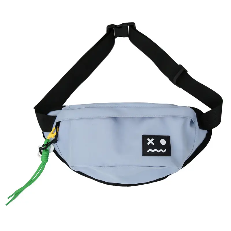 Men's Light Blue Crossbody Bag with Mobile Phone Holder - Image 3