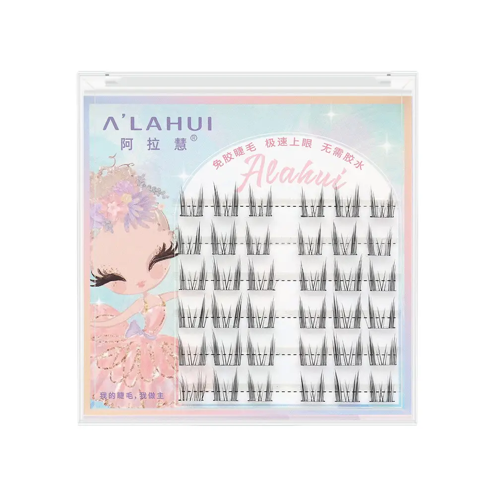 Glue-free false eyelashes self-adhesive fox oblique flying sunflower - Image 27