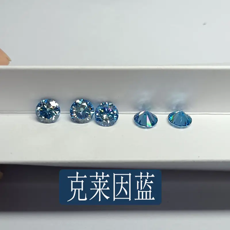 Color Round Naked Diamonds 3 Karat 2 Karat 1 Karat 80 Points