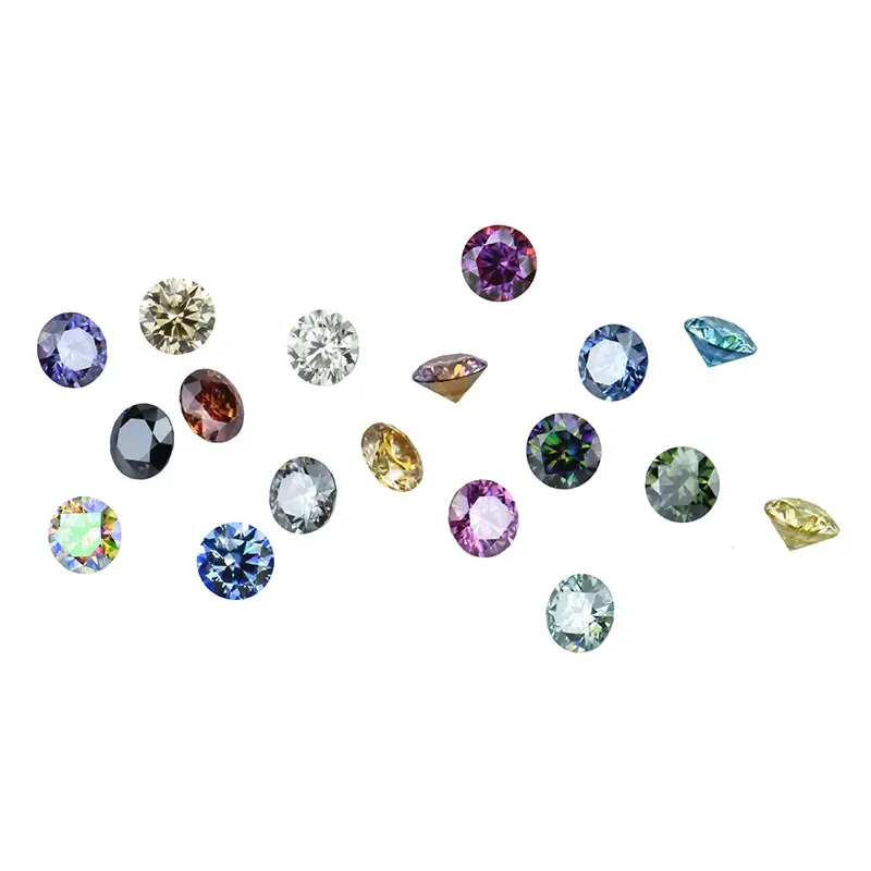 Color Round Naked Diamonds 3 Karat 2 Karat 1 Karat 80 Points