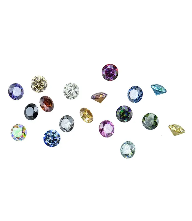 Color Round Naked Diamonds 3 Karat 2 Karat 1 Karat 80 Points — feature 3