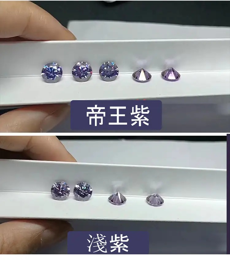 Color Round Naked Diamonds 3 Karat 2 Karat 1 Karat 80 Points — feature 4