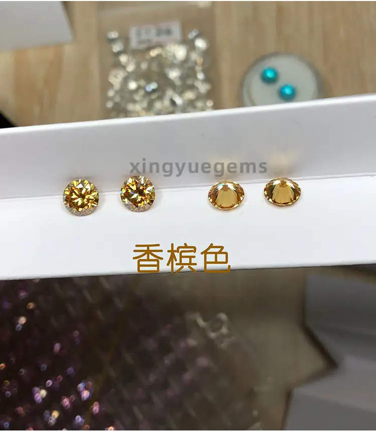 Color Round Naked Diamonds 3 Karat 2 Karat 1 Karat 80 Points — feature 7