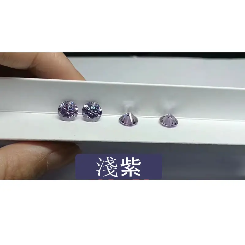 Color Round Naked Diamonds 3 Karat 2 Karat 1 Karat 80 Points