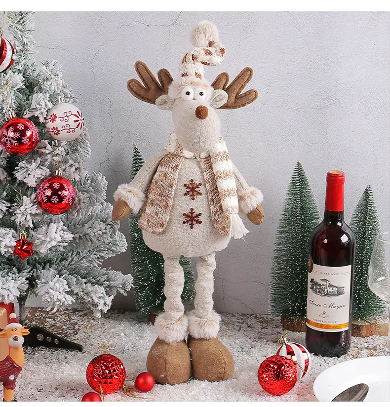 Christmas Snowman Retractable Doll New Knitted Elk — feature 11