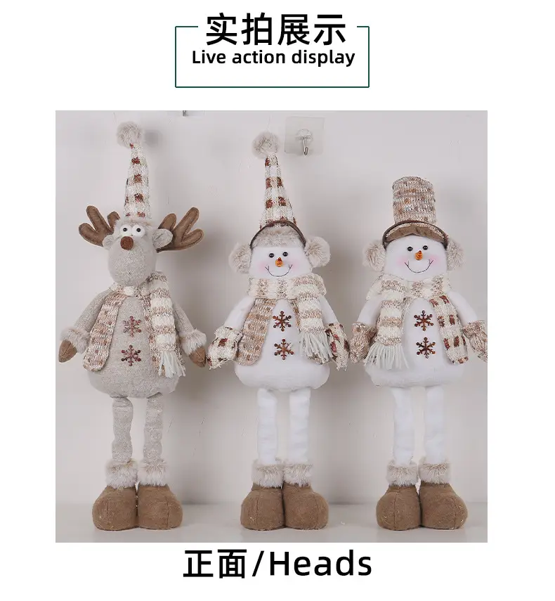 Christmas Snowman Retractable Doll New Knitted Elk — feature 12