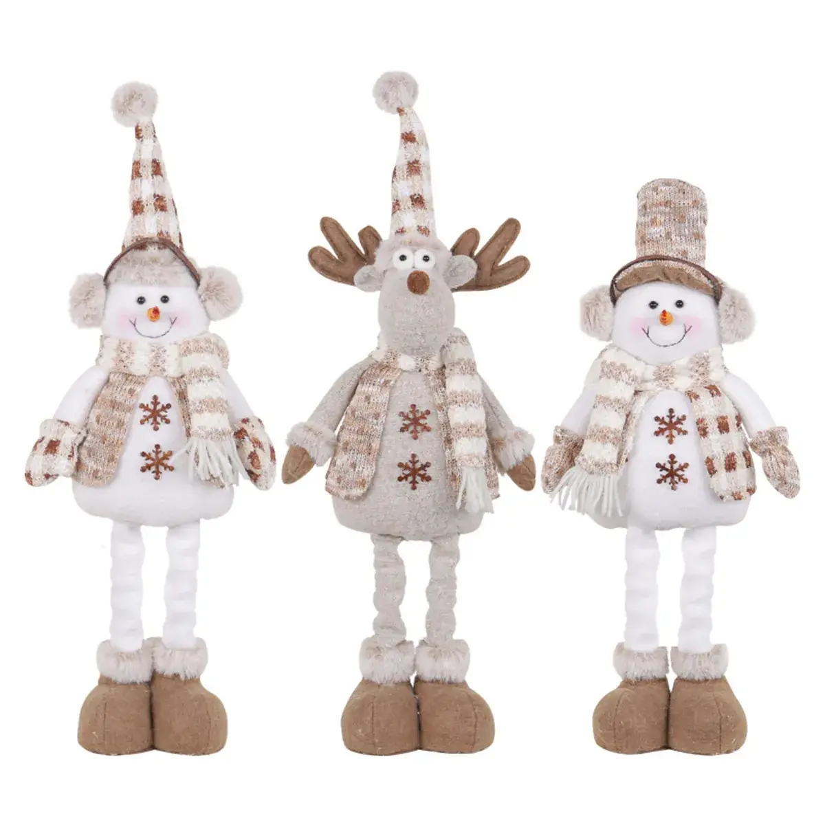 Christmas Snowmen Retractable Dolls Knitted Elf Decor - Image 8
