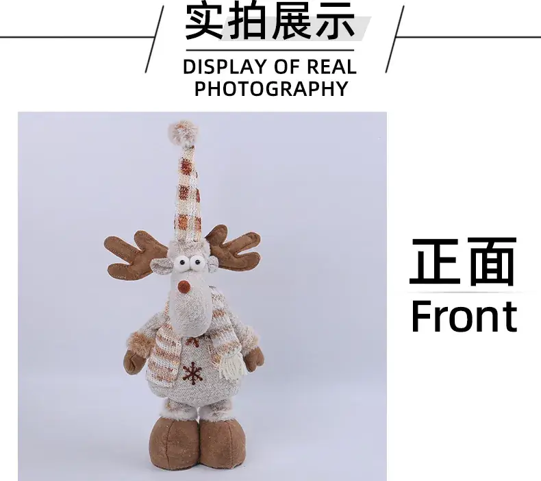 Christmas Snowmen Retractable Dolls Knitted Elf Decor — feature 10
