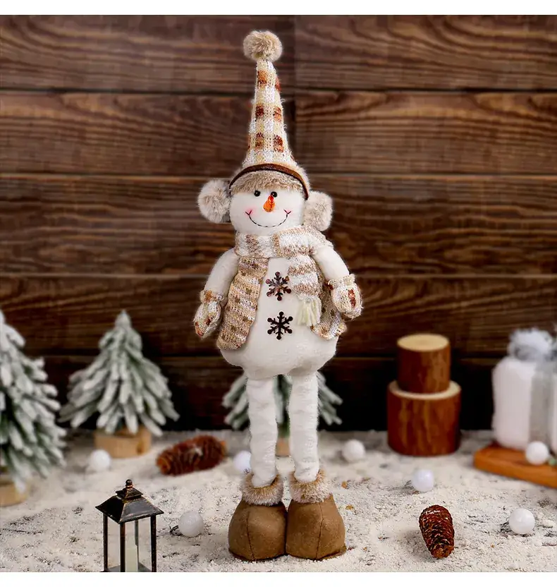 Christmas Snowmen Retractable Dolls Knitted Elf Decor — feature 6
