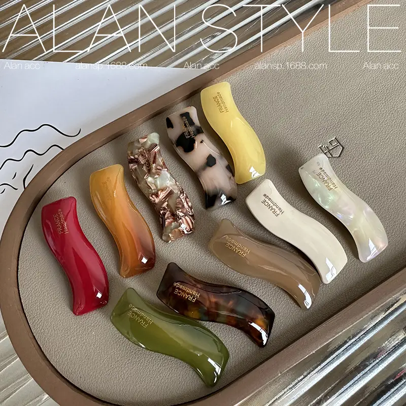 Candy Color Wave Side Clip Hairpin 5cm - Image 12