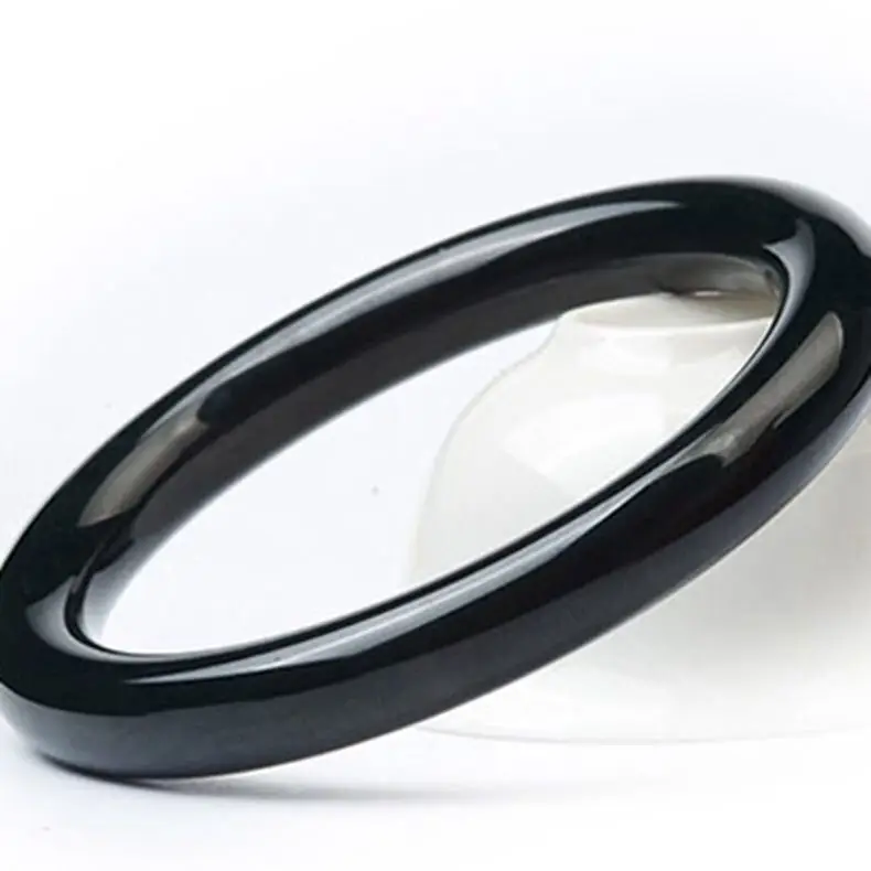Black Ice Jade Quartz Bracelet Light for Men Women - Image 4