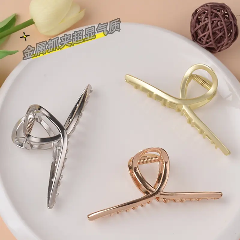 Elegant Stainless Steel Hair Clip Large Size 11.5cm - Image 6