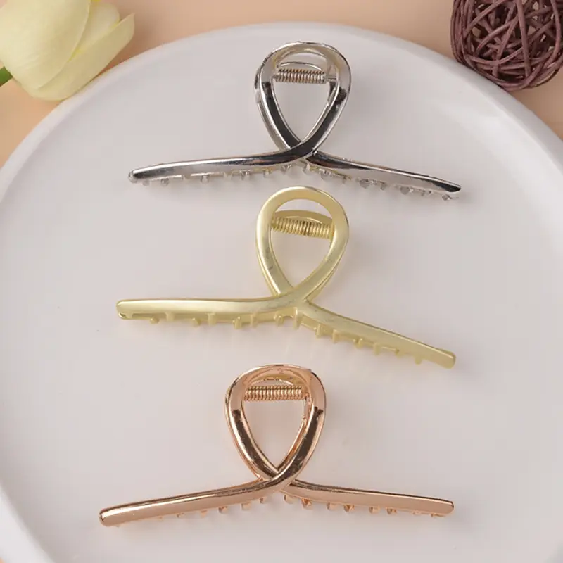 Elegant Stainless Steel Hair Clip Large Size 11.5cm - Image 8