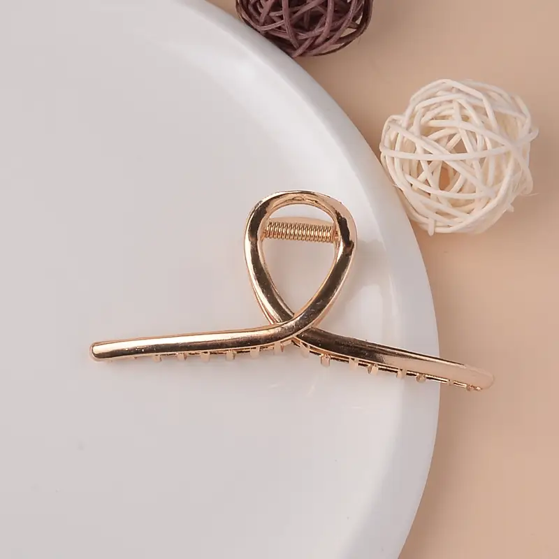 Elegant Stainless Steel Hair Clip Large Size 11.5cm — feature 10