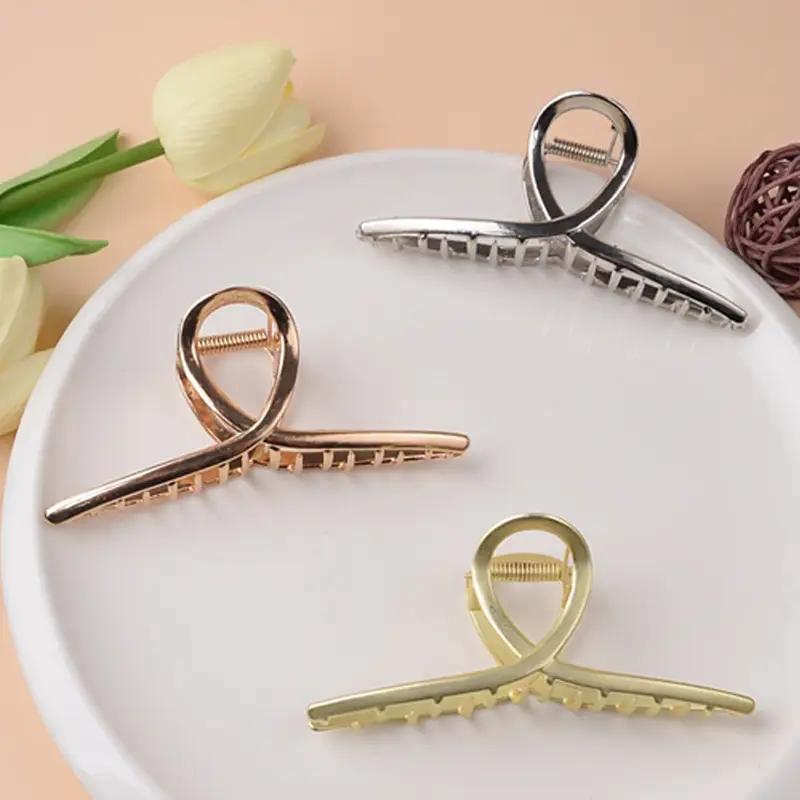 Elegant Stainless Steel Hair Clip Large Size 11.5cm — feature 2