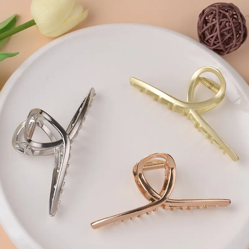 Elegant Stainless Steel Hair Clip Large Size 11.5cm — feature 6