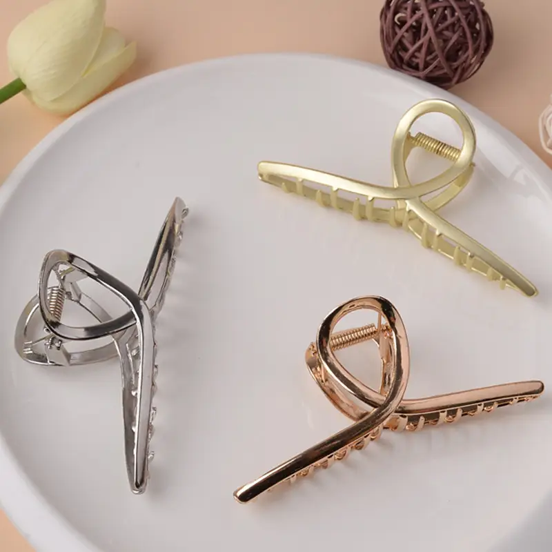 Elegant Stainless Steel Hair Clip Large Size 11.5cm — feature 7