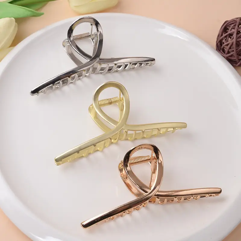 Elegant Stainless Steel Hair Clip Large Size 11.5cm — feature 8