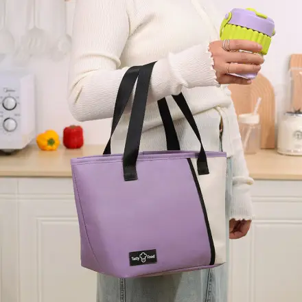 Outdoor Picnic Bag, Dopamine Shoulder Cooler Bag, Stylish Portable Lunch Bag, Insulated Delivery Bag for Commuting — feature 3