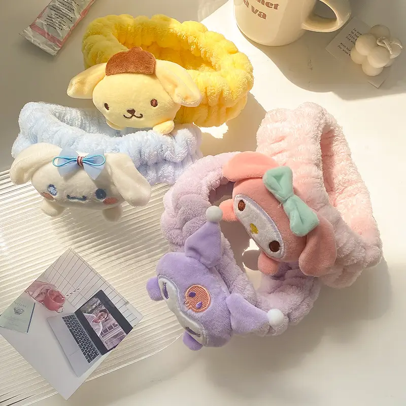 Plush Sanrio Hair Band with Cute Face Design - Image 7