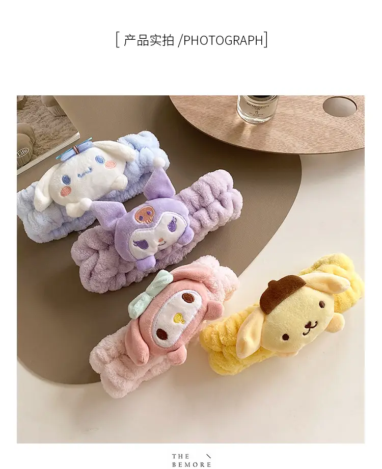 Plush Sanrio Hair Band with Cute Face Design — feature 7
